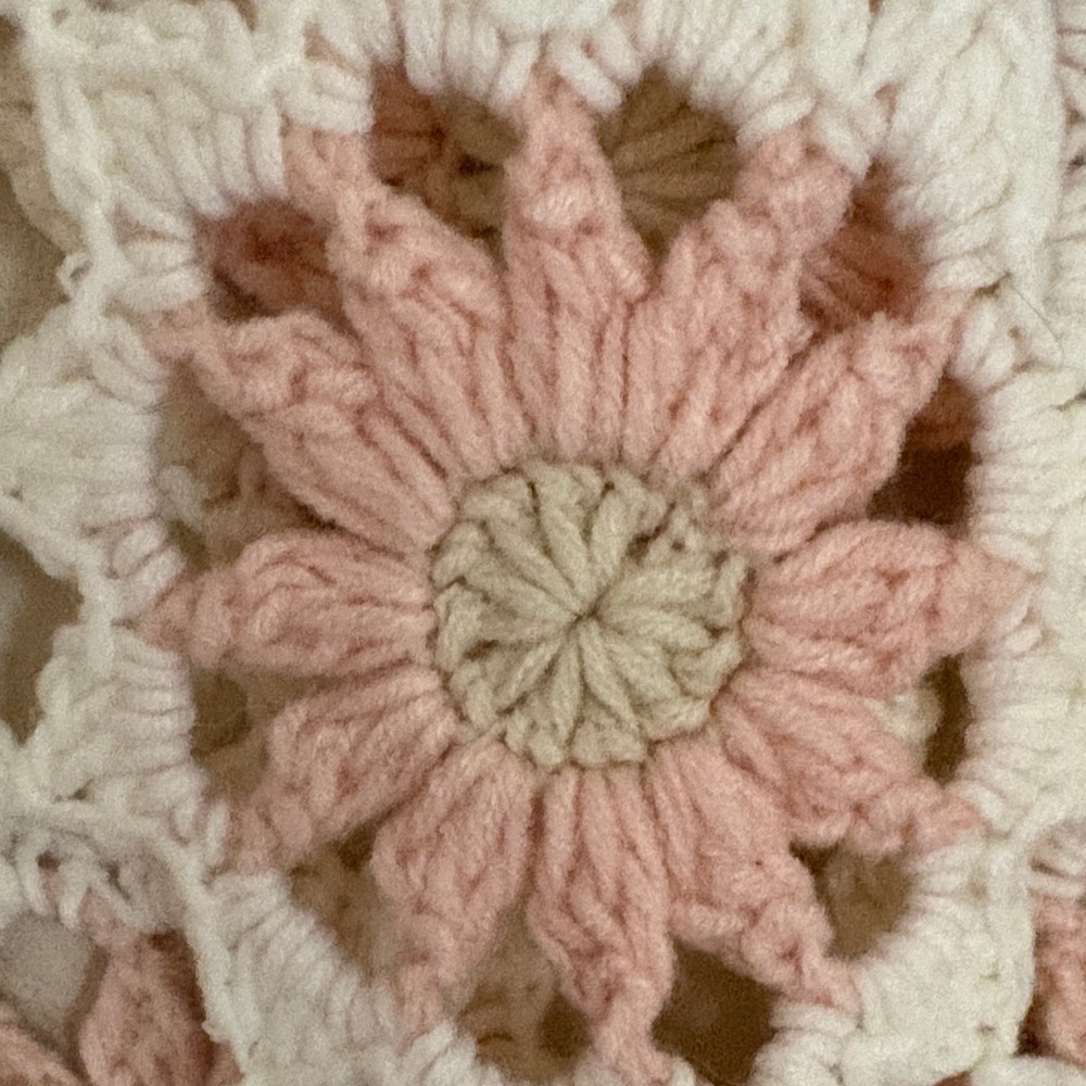 BiBi Cream and Pink Crochet Sweater - Picture 7 of 7